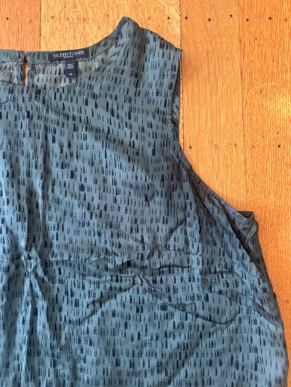 Eileen Fisher Silk Printed Tank Size 1x - Picture 3 of 5